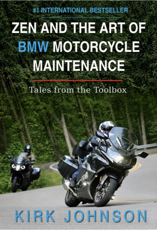 Cover of Zen and the Art of BMW Motorcycle Maintenance: Tales From The Toolbox, showing motorcyclists on a wooded road